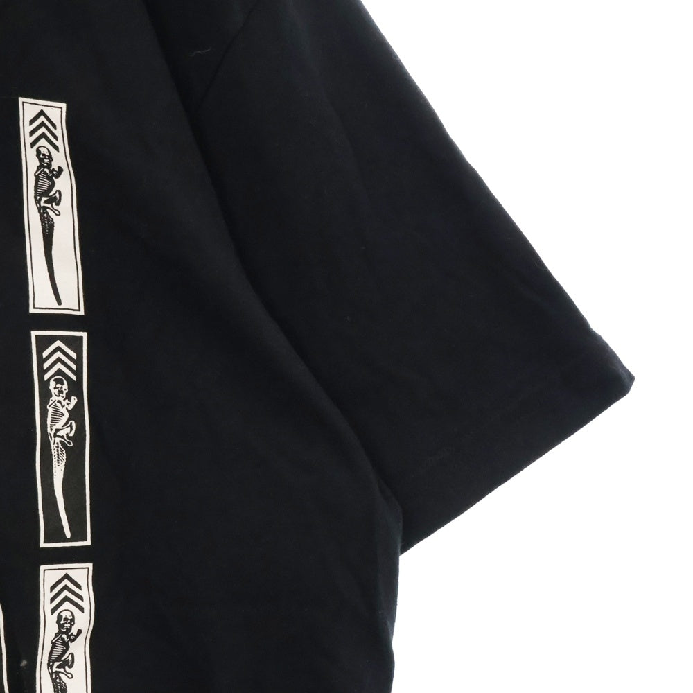 CHROME HEARTS(クロムハーツ) FOTI フォティスカル フロントプリント クルーネック半袖Tシャツ ブラック