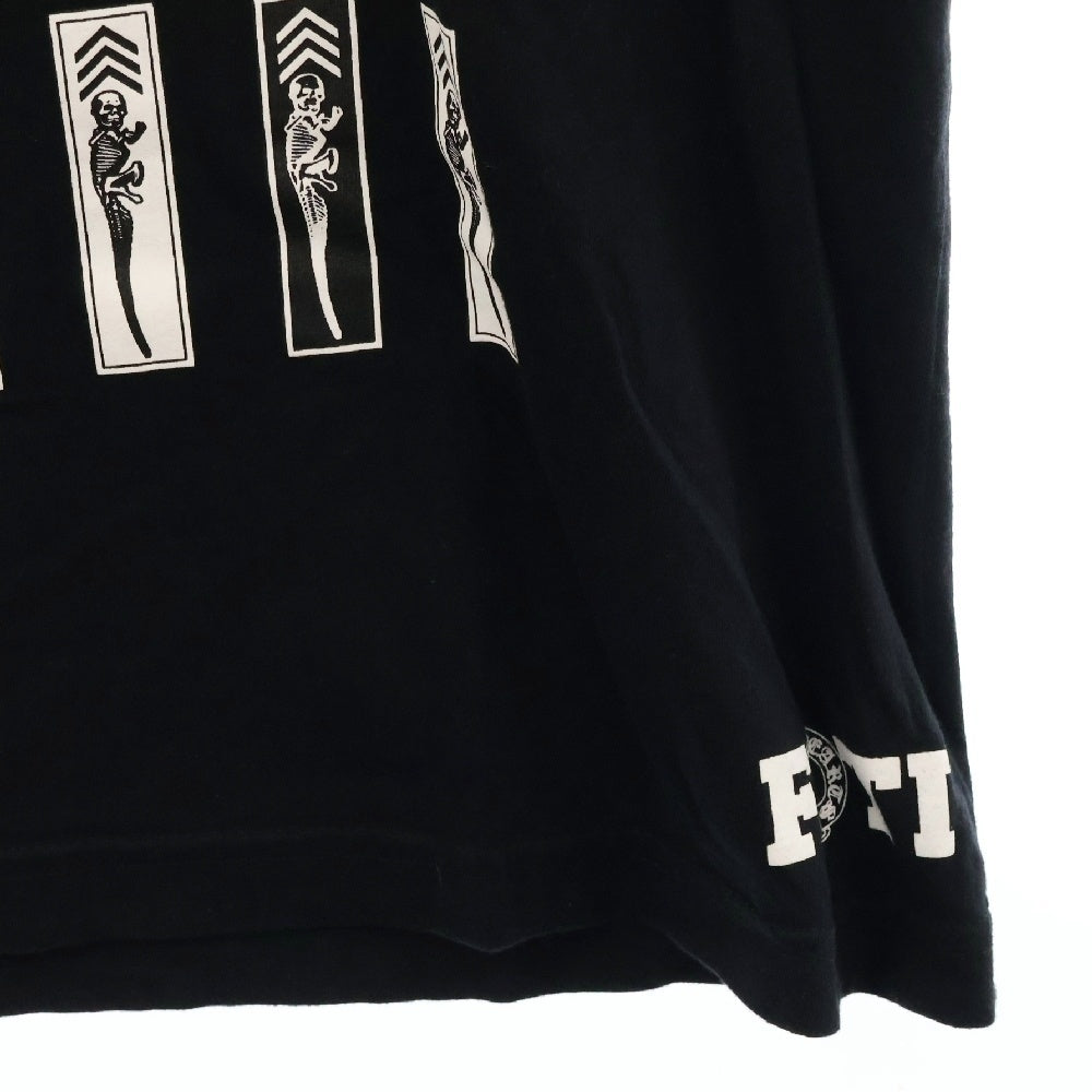 CHROME HEARTS(クロムハーツ) FOTI フォティスカル フロントプリント クルーネック半袖Tシャツ ブラック