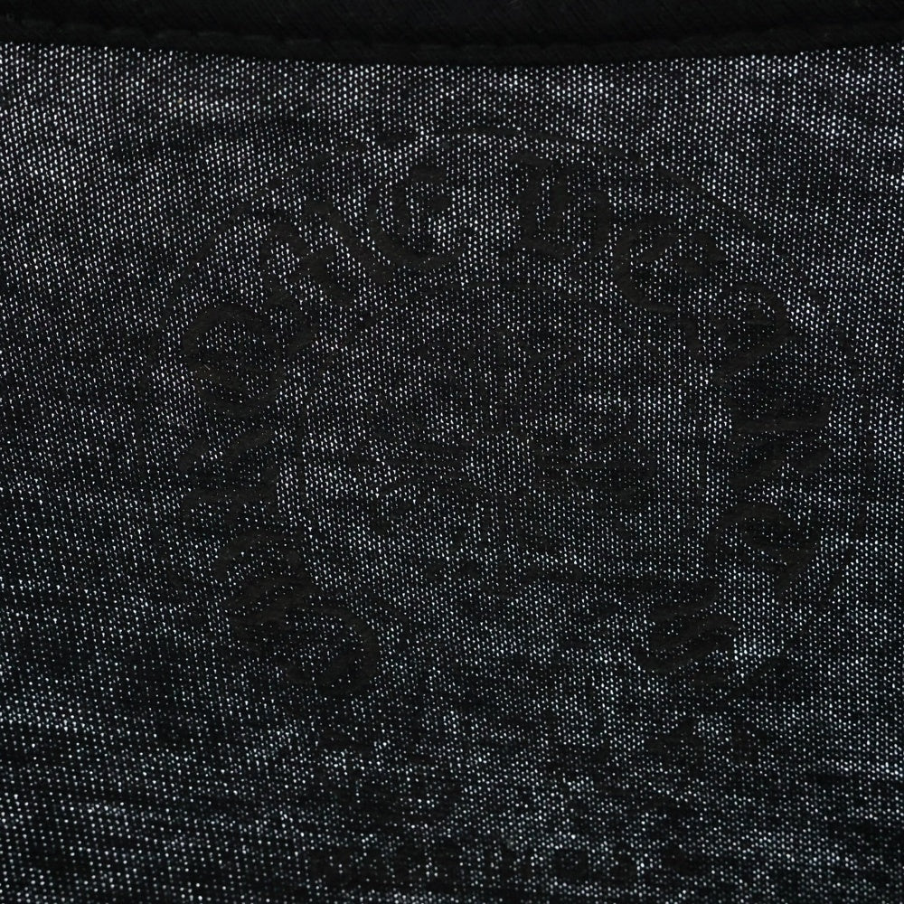 CHROME HEARTS(クロムハーツ) FOTI フォティスカル フロントプリント クルーネック半袖Tシャツ ブラック