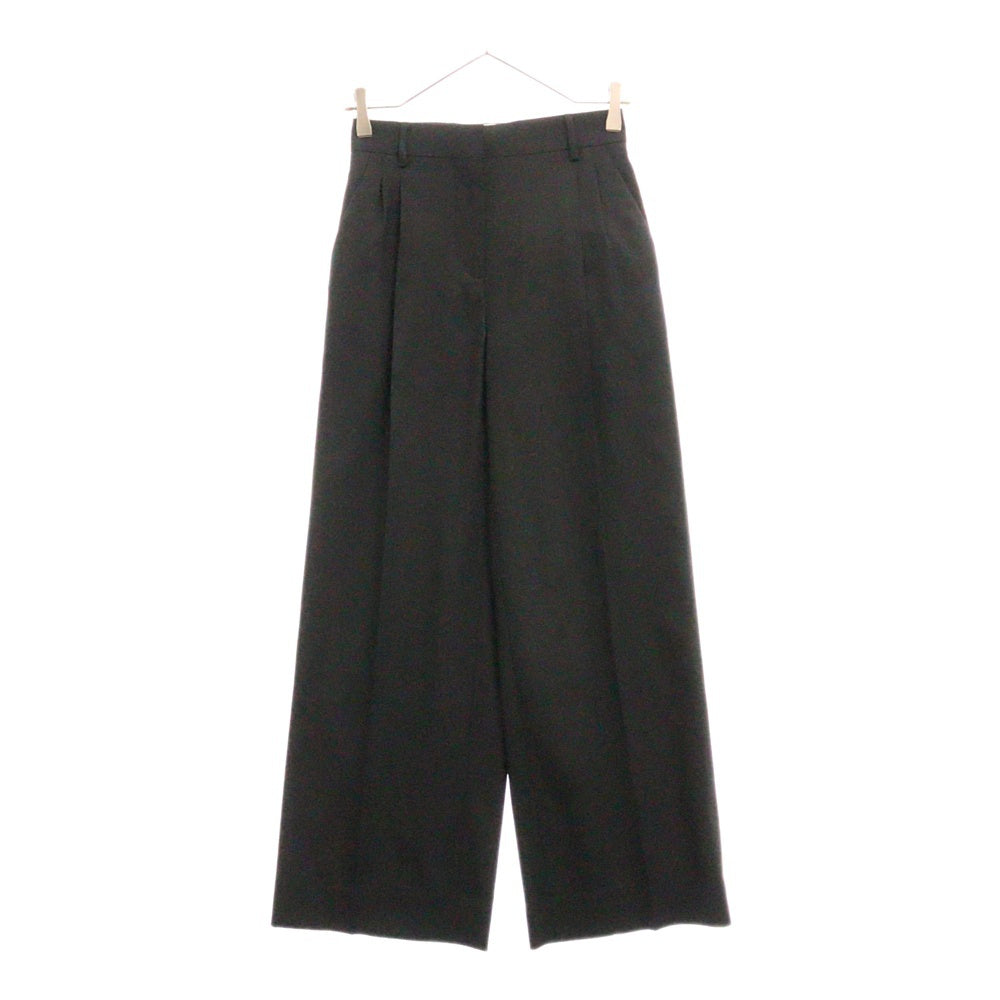 LOEWE(ロエベ) センタープレス ストレート スラックス パンツ Q825331X08 ブラック レディース