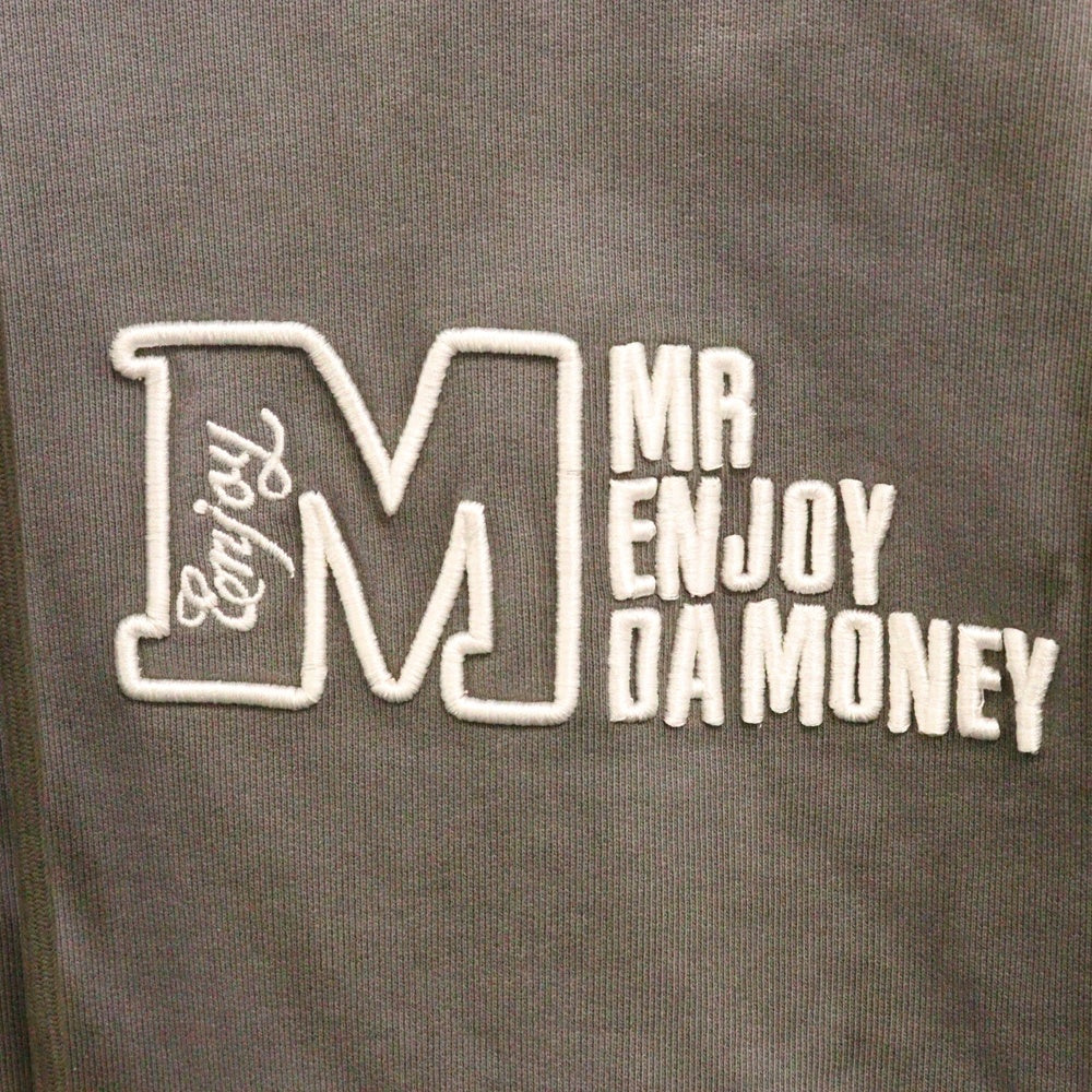 MR.ENJOY DA MONEY(ミスター エンジョイ ダ マネー) タイダイ総柄 プリント プルオーバーパーカー グレー