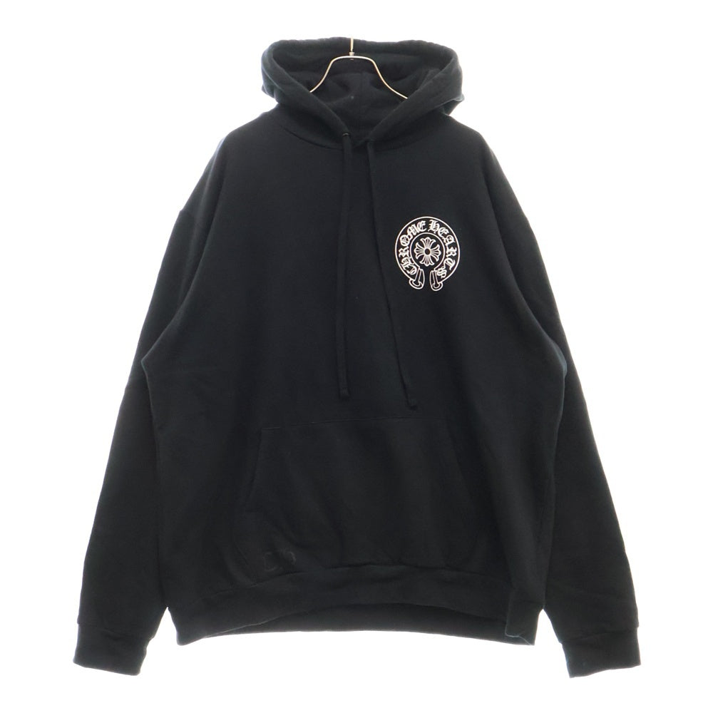 CHROME HEARTS(クロムハーツ) SWTSHRT PLVR LTD ホノルル限定ホースシュープリントプルオーバーパーカー ブラック