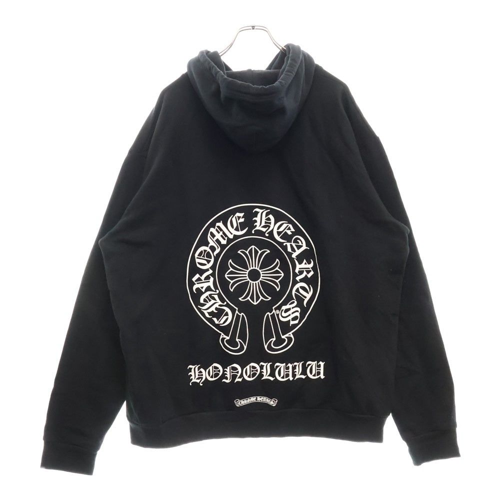 CHROME HEARTS(クロムハーツ) SWTSHRT PLVR LTD ホノルル限定ホースシュープリントプルオーバーパーカー ブラック