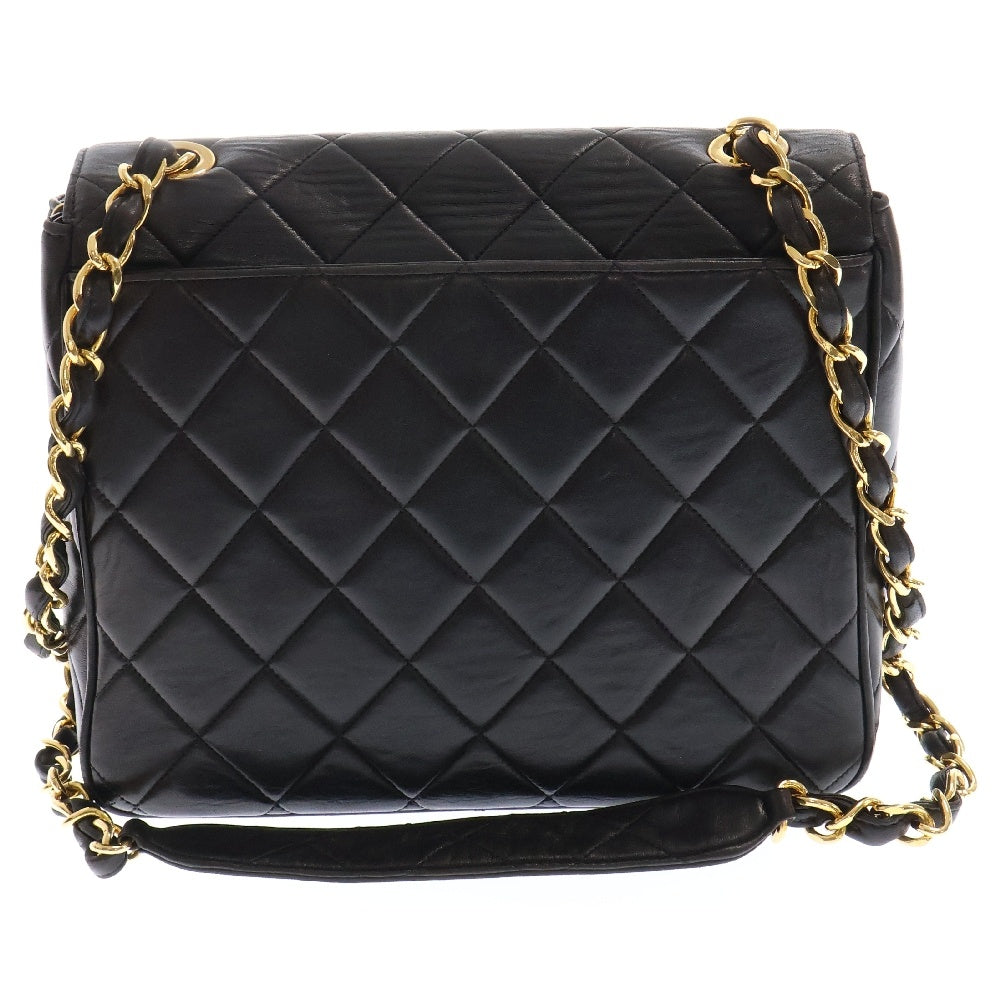 CHANEL(シャネル) デカマトラッセ ココマーク チェーンショルダーバッグ ブラック