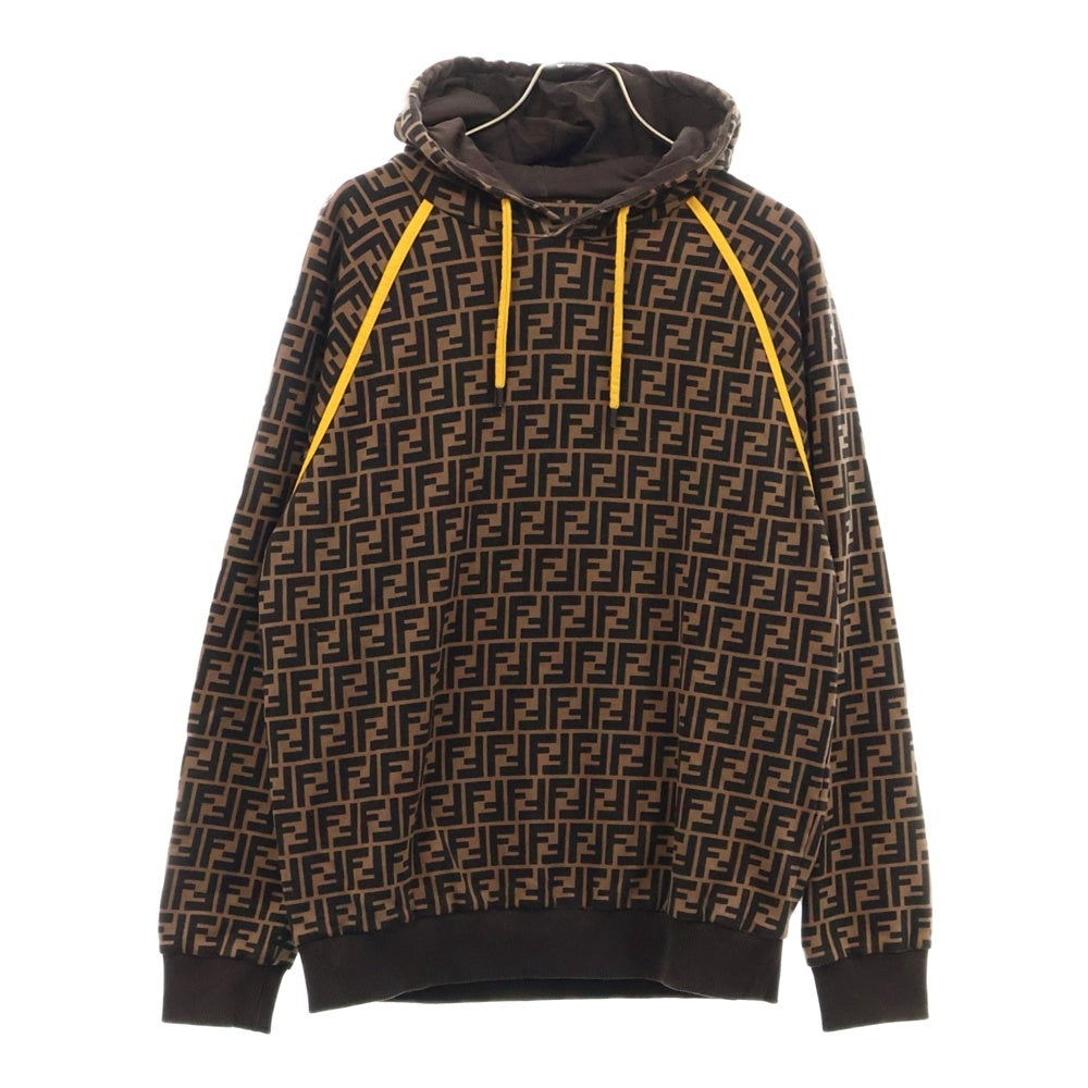 FENDI(フェンディ) FFロゴ ズッカ柄 プルオーバーパーカー FY0945 A6ZT ブラウン