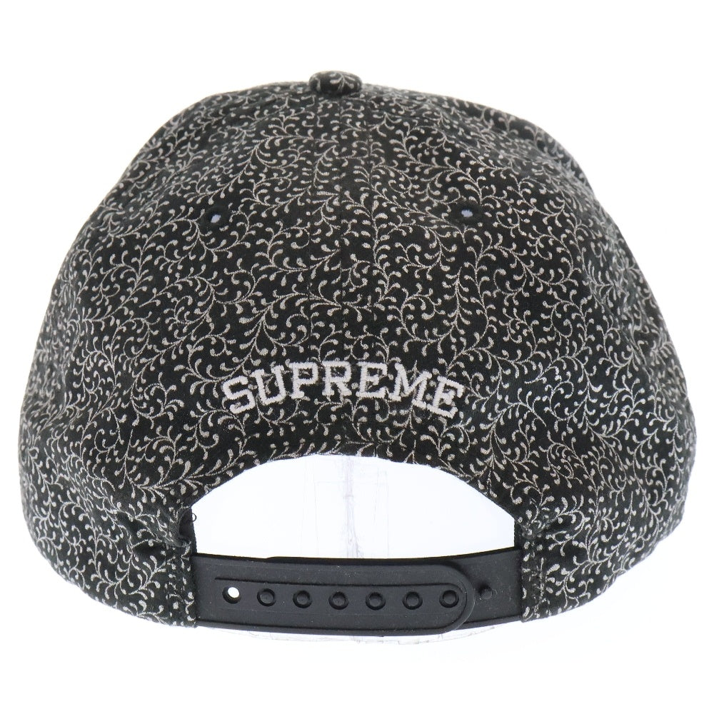 SUPREME(シュプリーム) 15SS CREEPER 5-Panel FTPロゴ 総柄 パネルキャップ ブラック/ホワイト