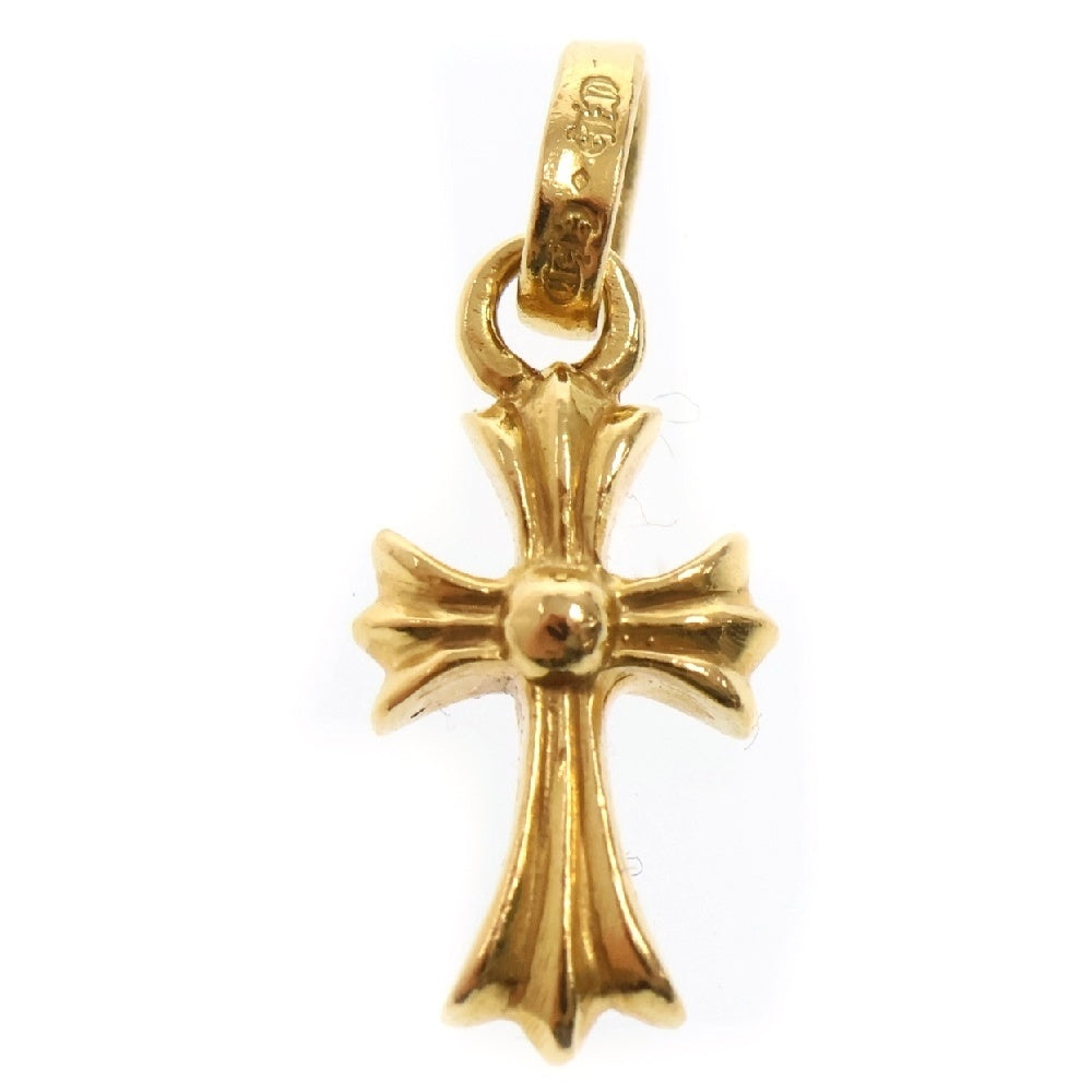 CHROME HEARTS(クロムハーツ) 22K CRS BBYFAT P/DIA ベイビーファットクロス PAVEダイヤ ペンダントトップ ゴールド BCA035