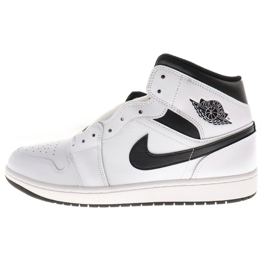 NIKE(ナイキ) Air Jordan 1 Mid エアジョーダン1 ミッドカットスニーカー ブラック/ホワイト DQ8426-132 US13/31cm