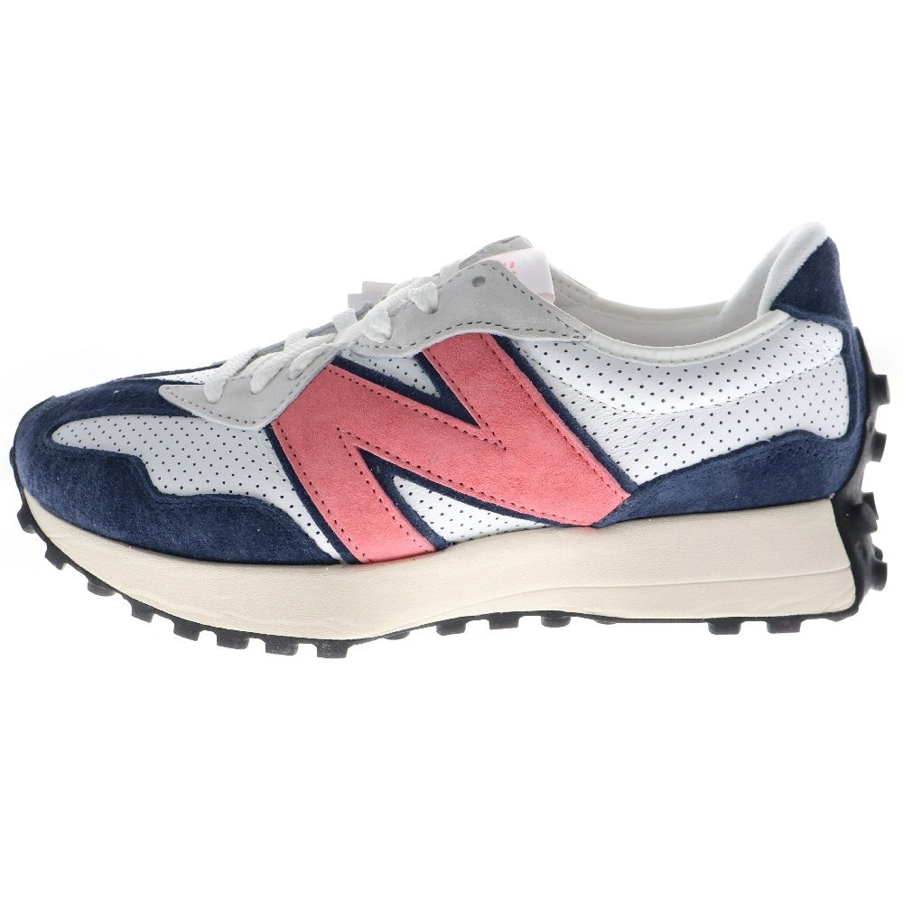 New Balance(ニューバランス) MS327PW レザー ローカットスニーカー ホワイト/ピンク US8.5/26.5cm