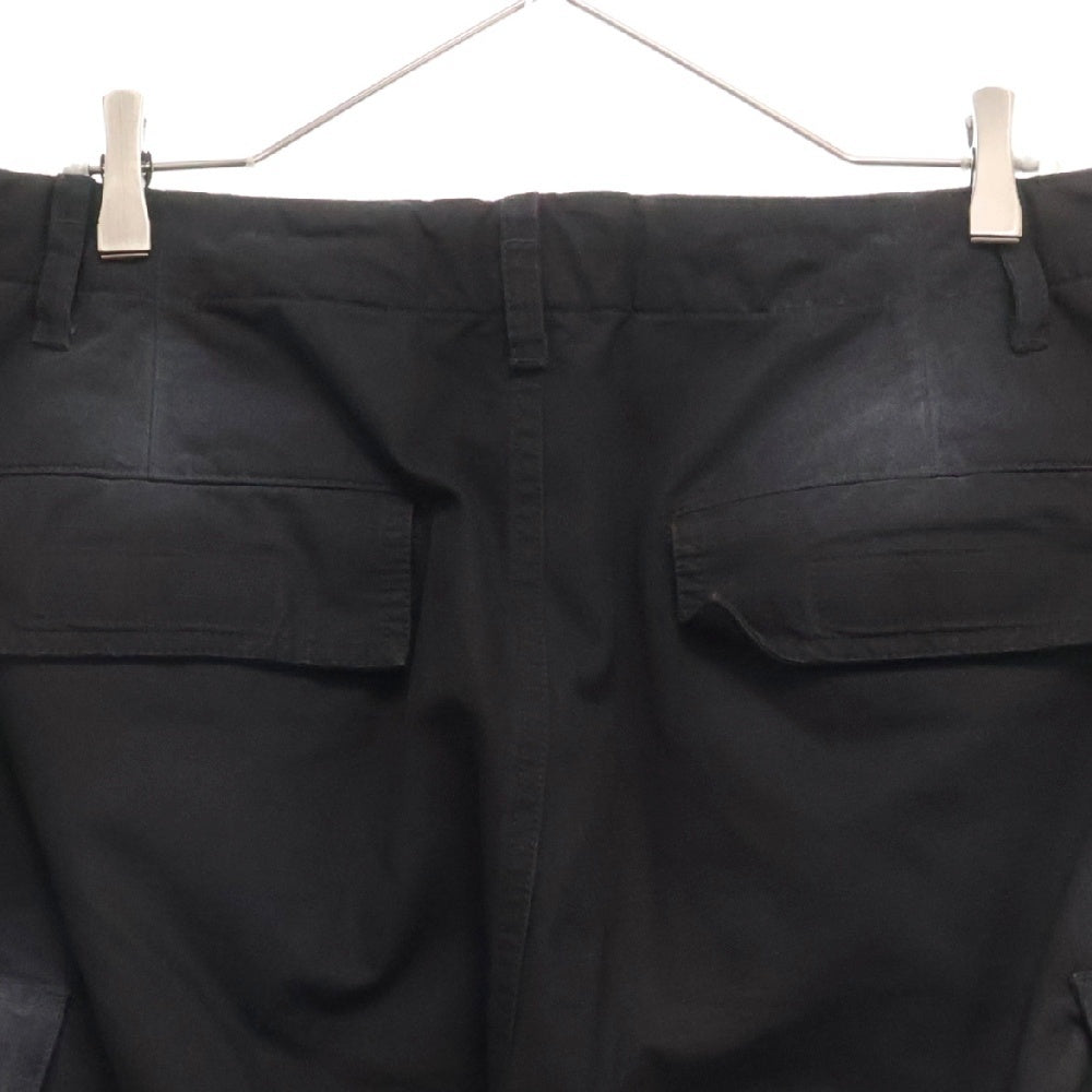 BALENCIAGA(バレンシアガ) 24SS LARGE CARGO PANTS ダメージ加工ウォッシュドラージカーゴパンツ 790982 TKP27 ブラック