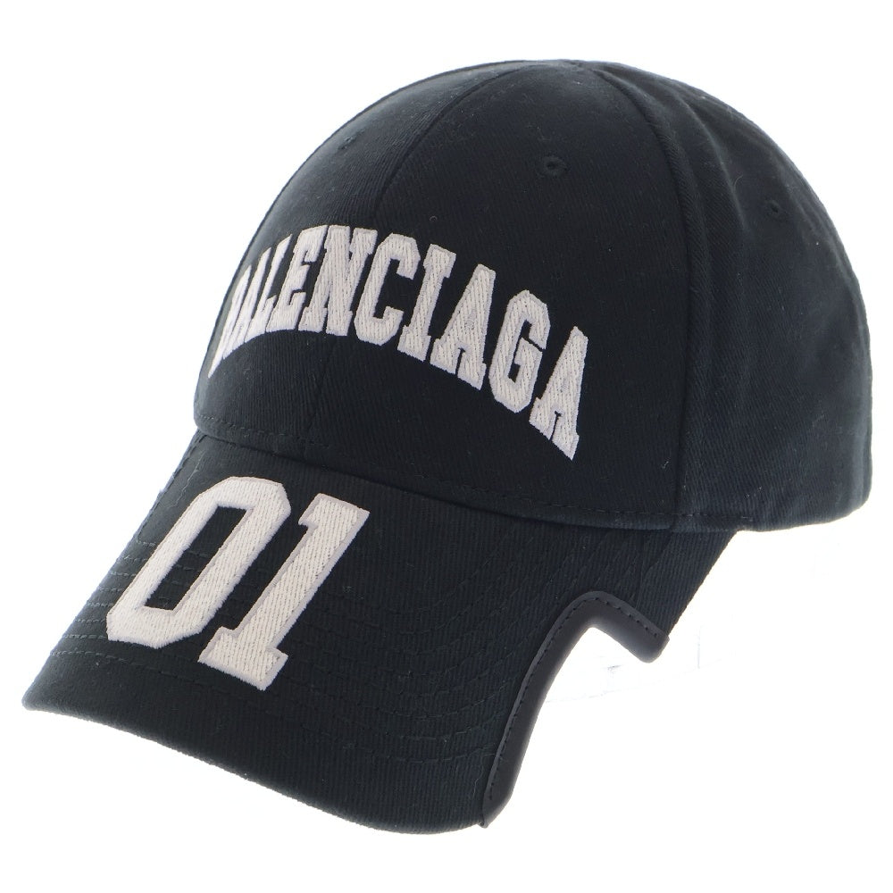 BALENCIAGA(バレンシアガ) Basketball Series バスケットシリーズ アーチロゴ 01 ベースボールキャップ 410B2 ブラック