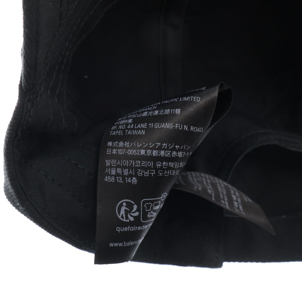 BALENCIAGA(バレンシアガ) Basketball Series バスケットシリーズ アーチロゴ 01 ベースボールキャップ 410B2 ブラック