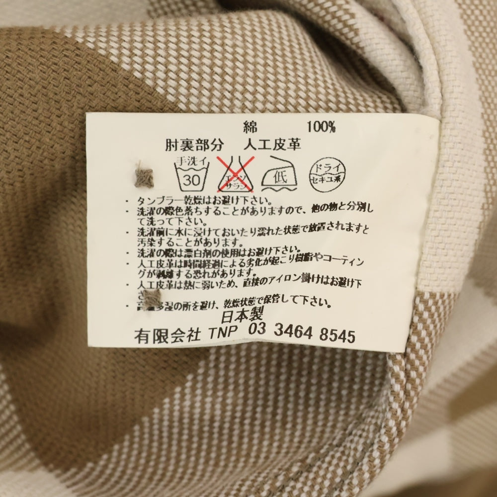 nonnative(ノンネイティブ) バッファローチェック ウエスタン シャツ NN-S3007 ベージュ