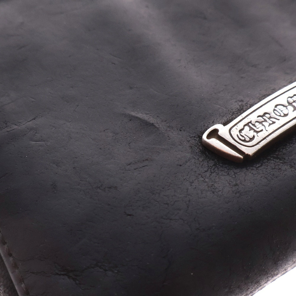CHROME HEARTS(クロムハーツ) BANK ROBBER バンクローバー セメタリーパッチラウンドジップ レザーウォレット 財布 ブラック