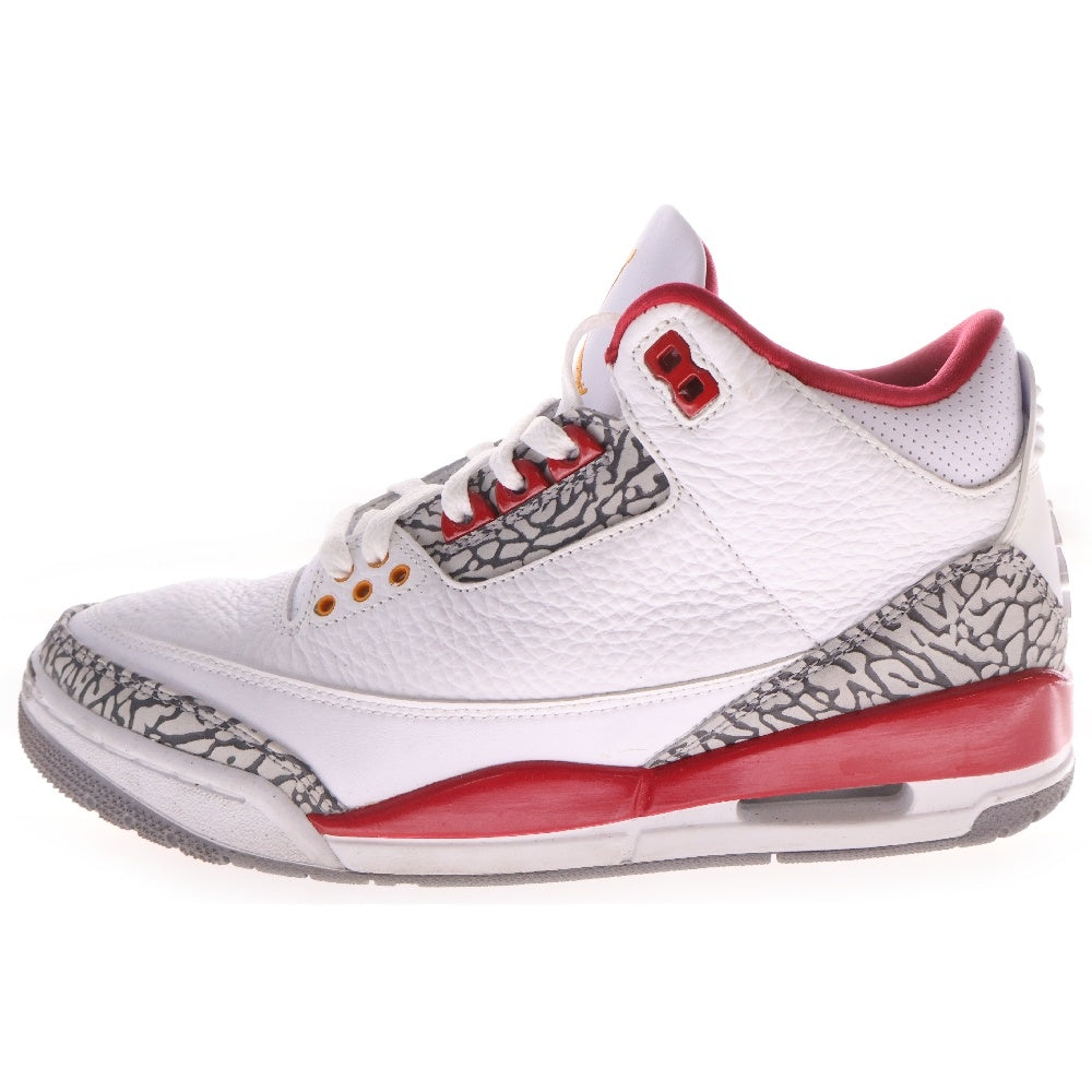 NIKE(ナイキ) Air Jordan 3 Cardinal Red エアジョーダン3 カーディナル レッド ローカットスニーカー CT8532-126 ホワイト/レッド
