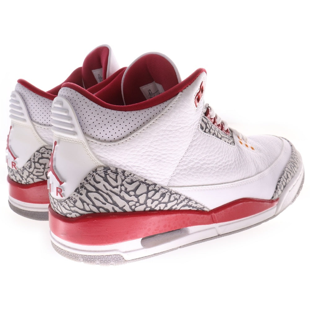 NIKE(ナイキ) Air Jordan 3 Cardinal Red エアジョーダン3 カーディナル レッド ローカットスニーカー CT8532-126 ホワイト/レッド