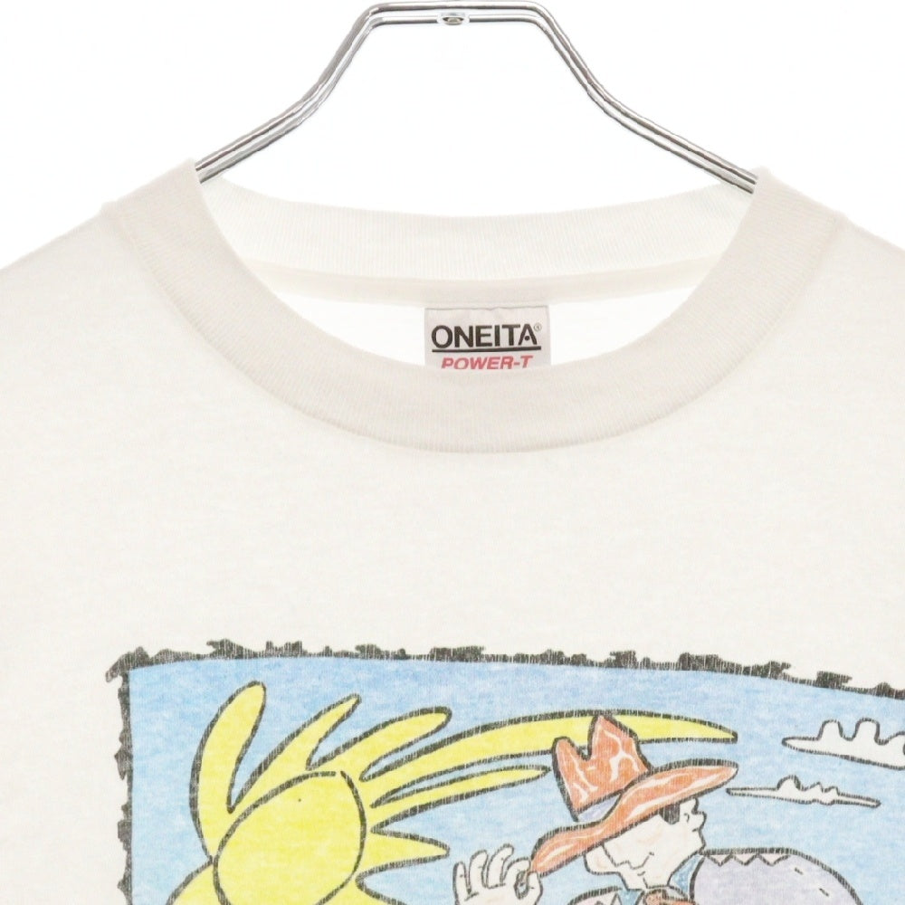 VINTAGE(ヴィンテージ) TEXAS TEE テキサスプリント 半袖クルーネックTシャツカットソー ホワイト