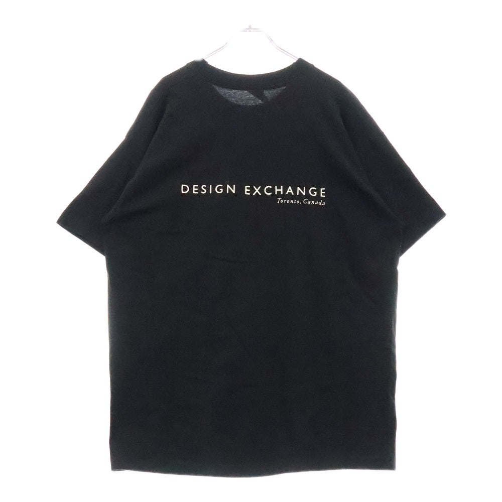 VINTAGE(ヴィンテージ) DESIGN EXCHANGE プリント クルーネック半袖Tシャツカットソー ブラック