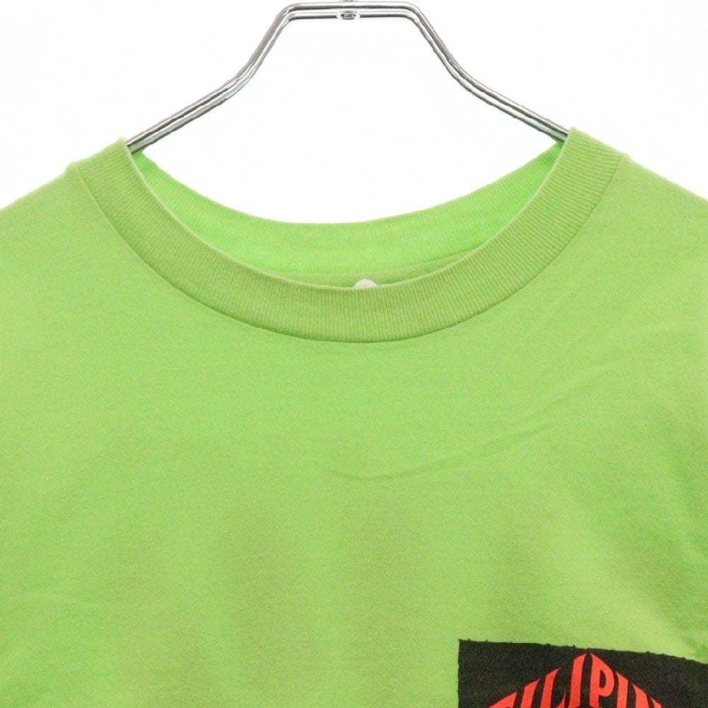 VINTAGE(ヴィンテージ) 90S FILIPIND STRENGTH バッグプリント クルーネックTシャツカットソー グリーン