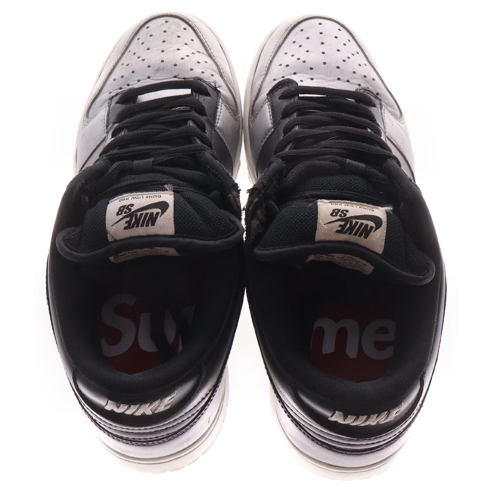NIKE SB(ナイキエスビー) ×SUPREME DUNK LOW OG QS シュプリーム ダンクロー ローカットスニーカー US10/28.0cm ブラック/シルバー CK3480-001