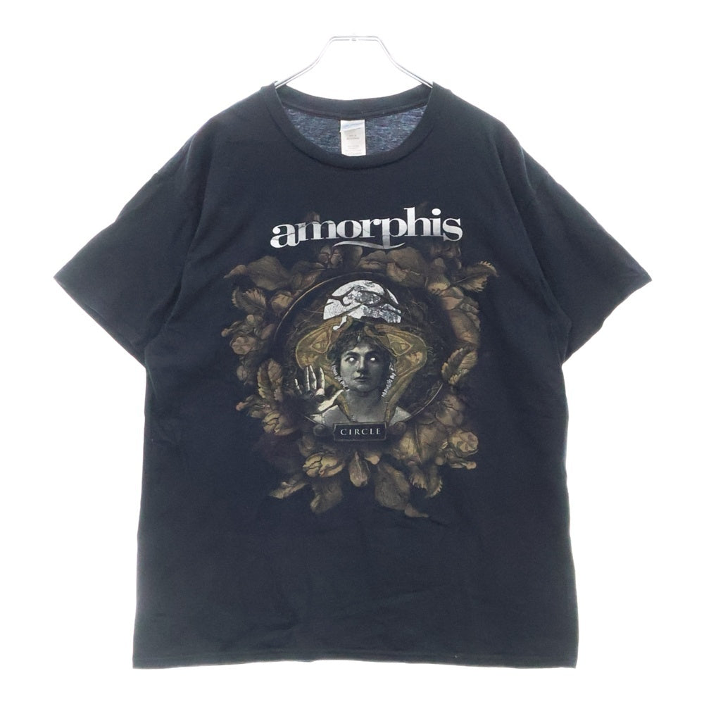 VINTAGE(ヴィンテージ) AMORPHIS CIRCLE TEE アモルフィス サークル フロントプリント Tシャツ 半袖カットソー ブラック