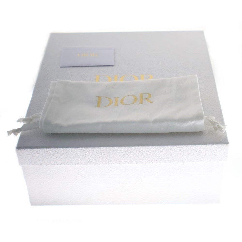 Christian Dior(クリスチャンディオール) Dway トワルドゥジュイ エンブロイダリー レザー ファブリック サンダル NE0422 ブルー レディース