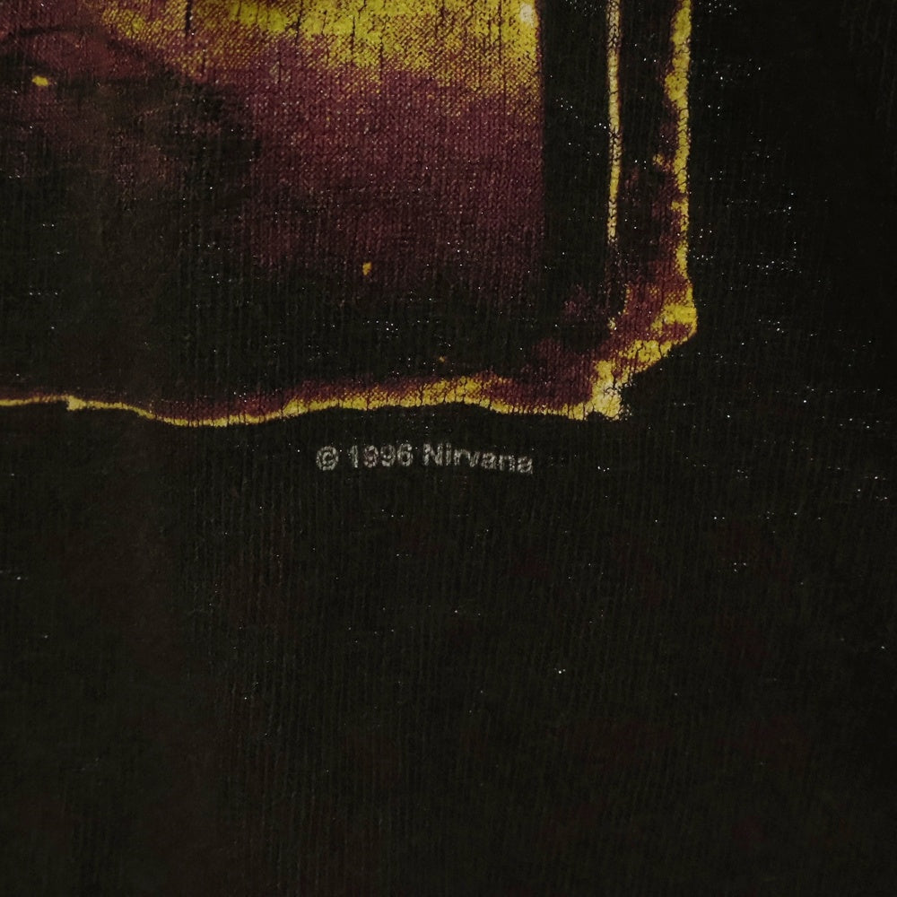 VINTAGE(ヴィンテージ) 90s NIRVANA FROM THE MUDDY BANKS OF THE WISHKAH ニルヴァーナ 両面プリンントTシャツ 半袖カットソー ブラック