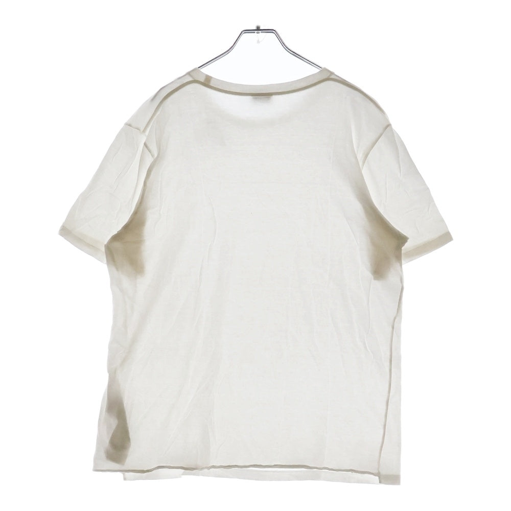 SAINT LAURENT PARIS(サンローランパリ) フロント ハートロゴ クルーネック半袖 Tシャツ 632713 YBWG2 9152 ホワイト