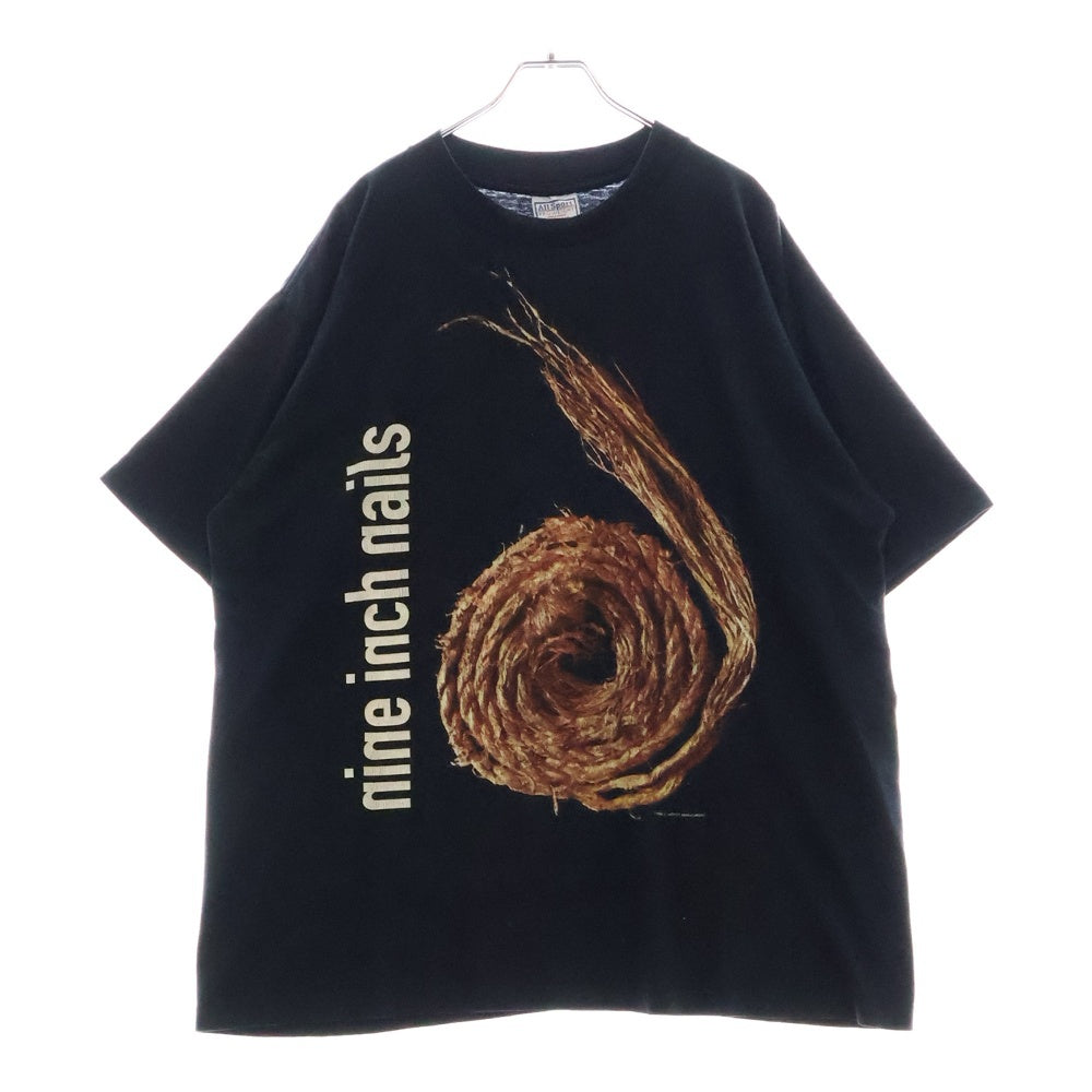 VINTAGE(ヴィンテージ) 90s NINE INCH NAILS THE DOWNWARD SPIRAL Further Down The Spiral ナインインチネイルズ ザダウンワードスパイラル Tシャツ 半袖カットソー ブラック