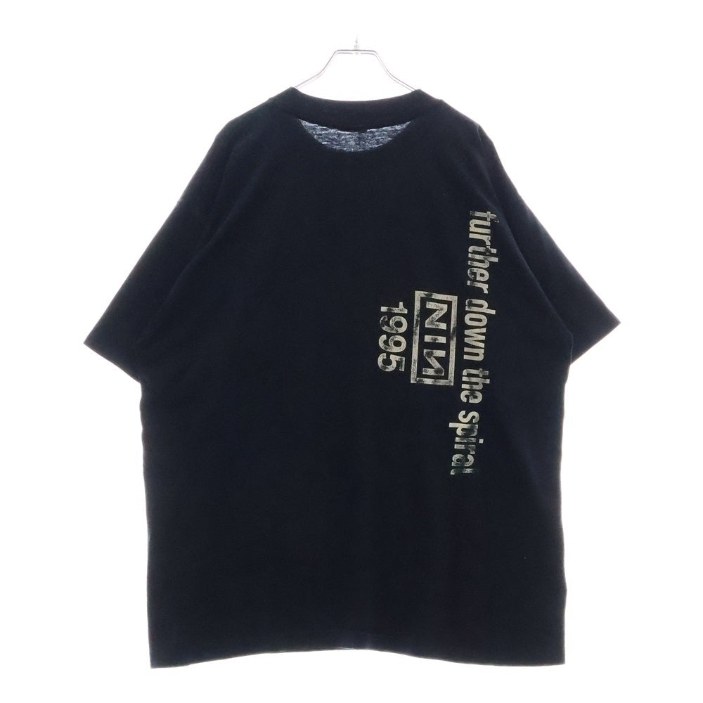 VINTAGE(ヴィンテージ) 90s NINE INCH NAILS THE DOWNWARD SPIRAL Further Down The Spiral ナインインチネイルズ ザダウンワードスパイラル Tシャツ 半袖カットソー ブラック
