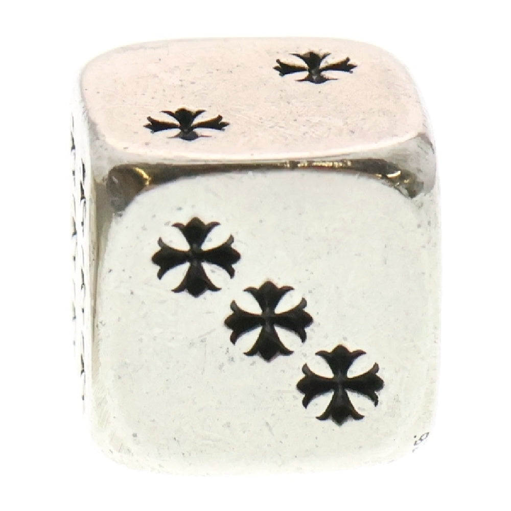 CHROME HEARTS(クロムハーツ) DICE ダイス 2015年 クリスマス限定 ノベルティ クロスボタン サイコロ置物 シルバー