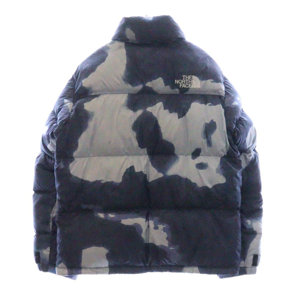 SUPREME(シュプリーム) ×THE NORTH FACE Bleached Denim Print Nuptse Jacket ブリーチ デニム プリント ヌプシ ジャケット ND521001 ブルー