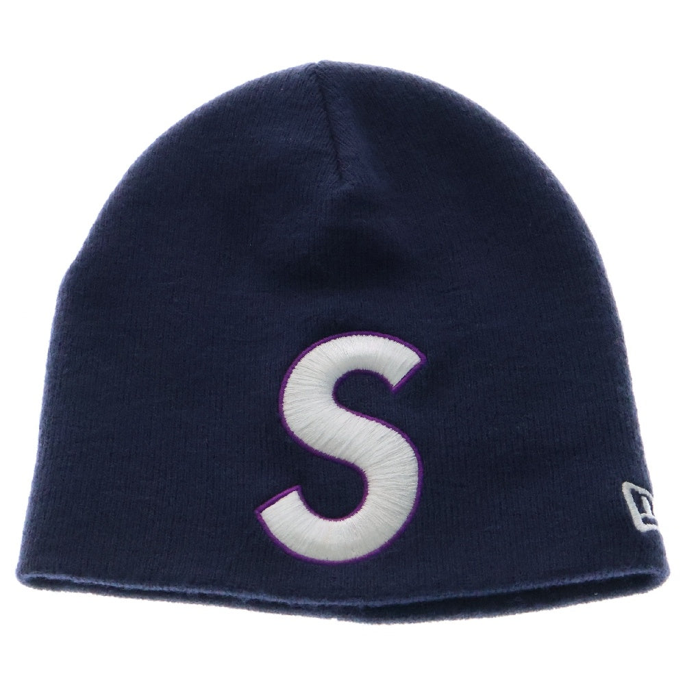 SUPREME(シュプリーム) 23AW×new era S logo beanie  Sロゴ ニットキャップ ビーニー ネイビー