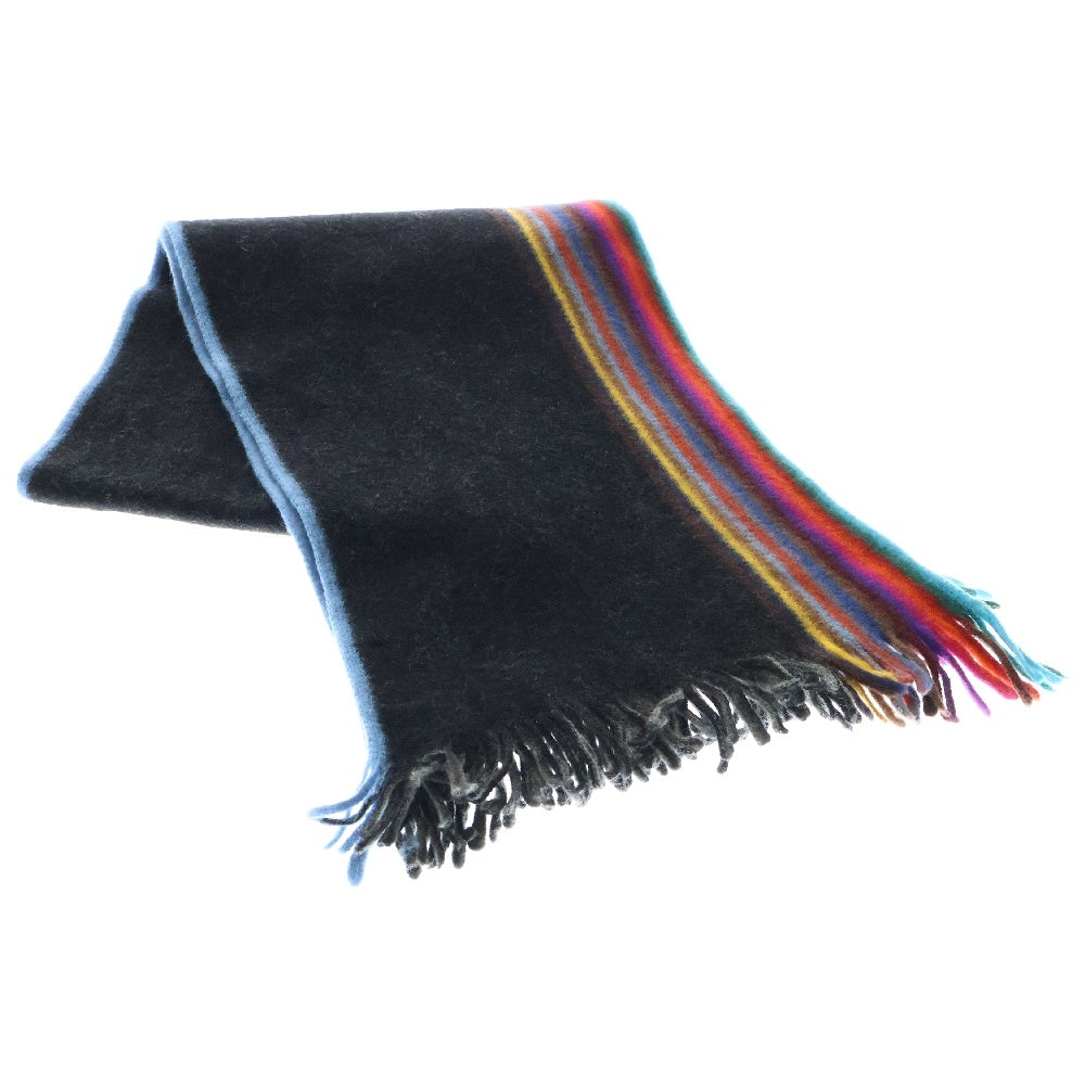 Paul Smith(ポールスミス) カラーストライプ ウール マフラー ストール マルチカラー
