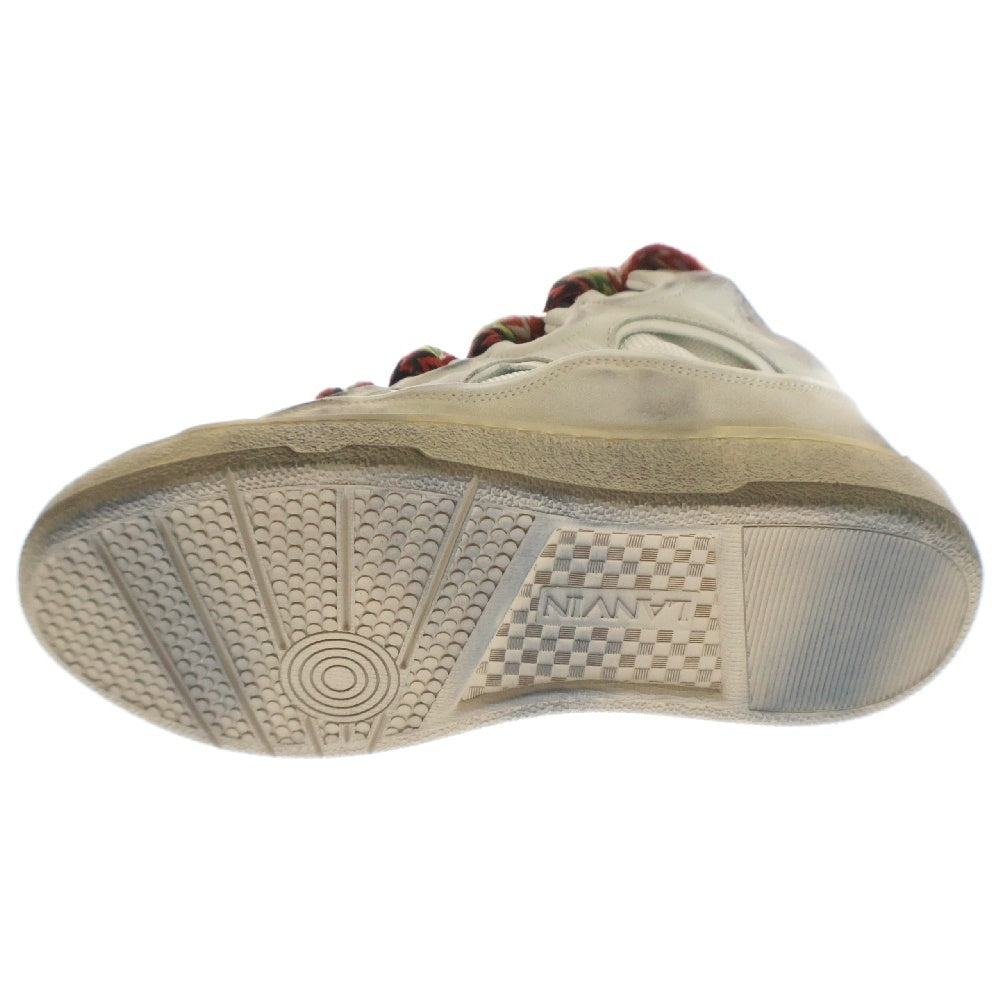 LANVIN(ランバン) LEATHER CURB ヴィンテージ加工 レザーカーブ ローカットスニーカー FM-SKRK11-DEST-A23