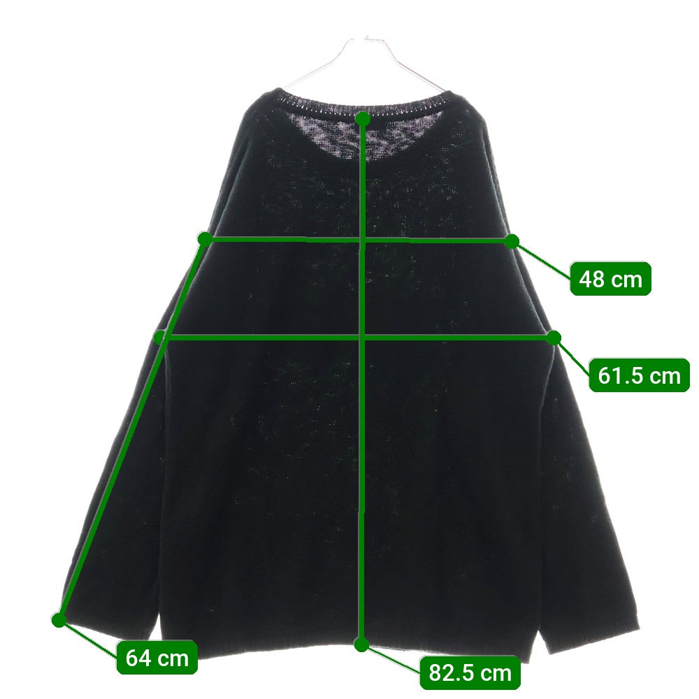 RAF SIMONS(ラフシモンズ) 21SS ARCHIVE REDUX アーカイブオーバーサイズパッチワークニットセーター 918093 ブラック