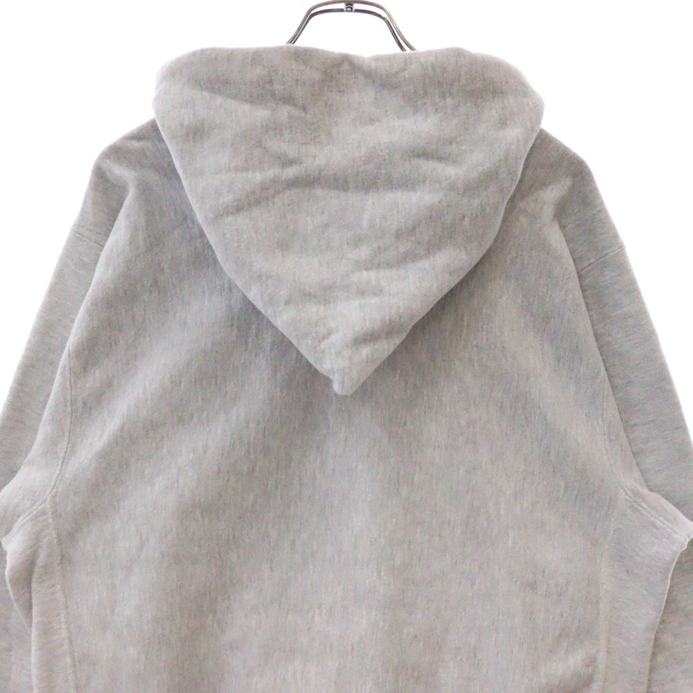 CHAMPION(チャンピオン) 90s VINTAGE REVERSE WEAVE フロントロゴ刺繍 フーディープルオーバーパーカー グレー