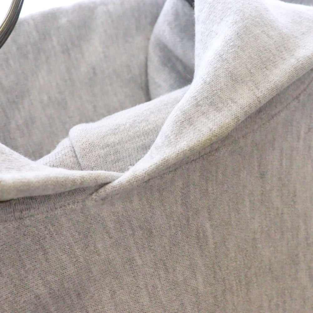 CHAMPION(チャンピオン) 90s VINTAGE REVERSE WEAVE フロントロゴ刺繍 フーディープルオーバーパーカー グレー