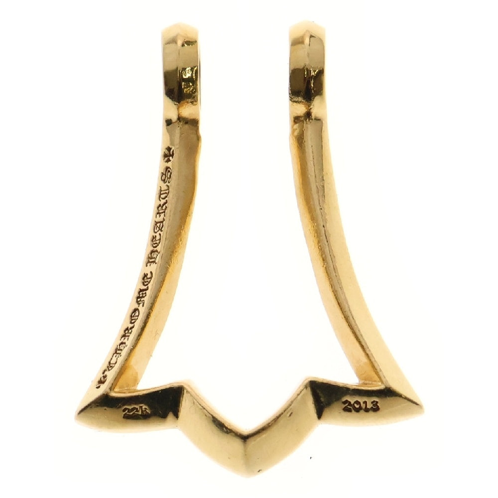 CHROME HEARTS(クロムハーツ) 22K RING CATCH リングキャッチ ゴールドネックレストップ