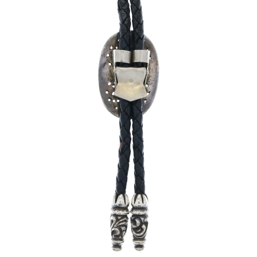 CHROME HEARTS(クロムハーツ) BOLOTIE OVALTINY タイニークラシックオーバルクロス ループタイ シルバー/ブラック BCA209