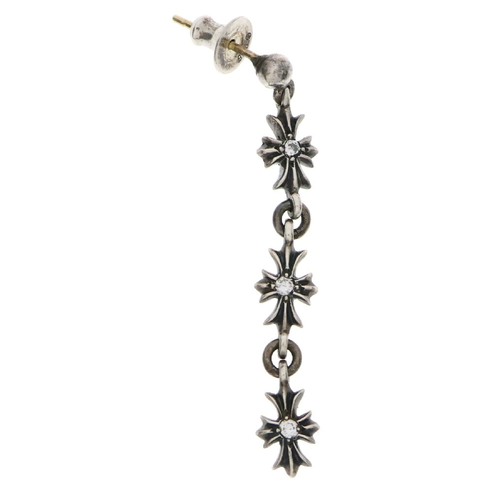 CHROME HEARTS(クロムハーツ) TINY E CH PLS 3 DIA タイニーE CHプラス ダイヤ シルバー 3 ドロップ ピアス
