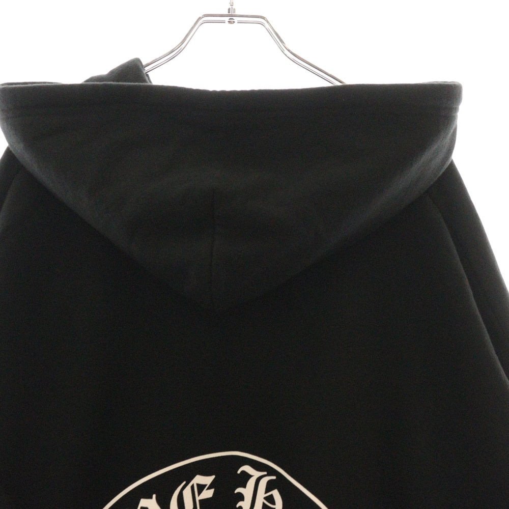 CHROME HEARTS(クロムハーツ) SWTSHRT HD ZIP HONG KONG 香港限定 バックホースシュー プリントジップアップパーカー ブラック