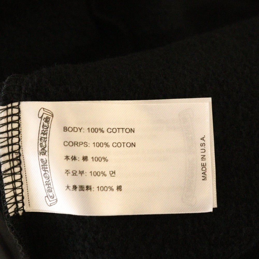 CHROME HEARTS(クロムハーツ) SWTSHRT HD ZIP HONG KONG 香港限定 バックホースシュー プリントジップアップパーカー ブラック