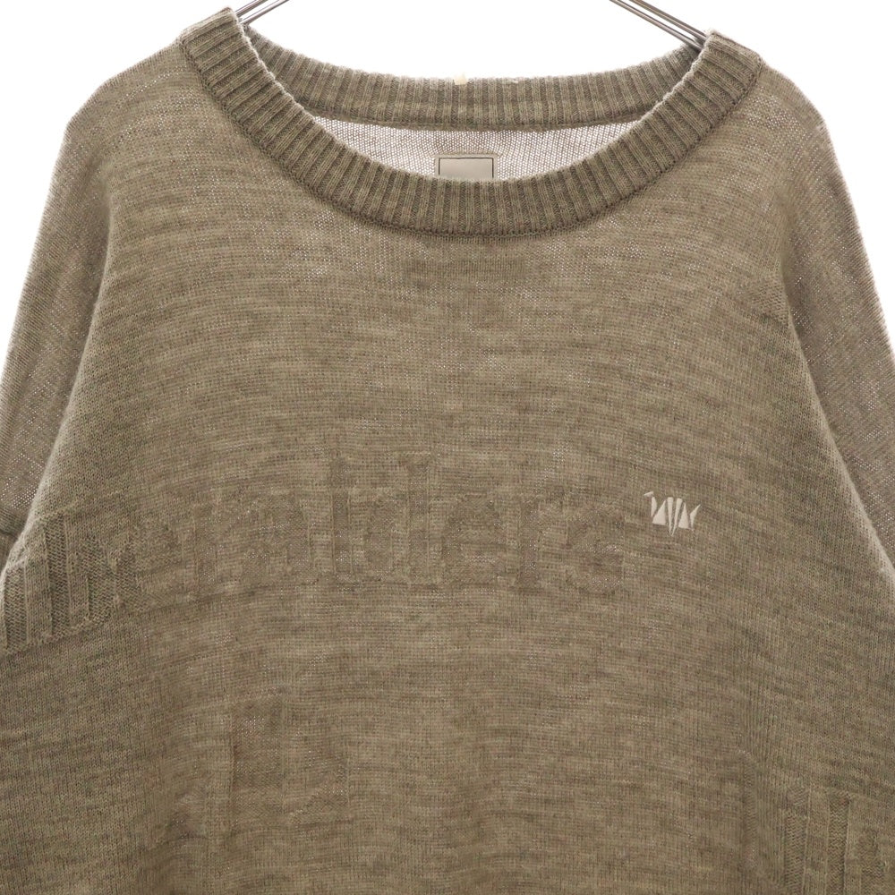 Liberaiders(リベレイダーズ) JACQUARD LOGO CREWNEC クルーネックニットセーター グレー 724022103