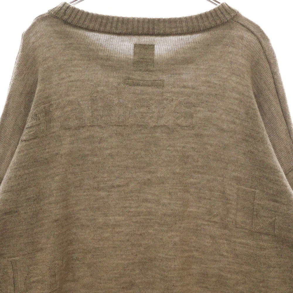 Liberaiders(リベレイダーズ) JACQUARD LOGO CREWNEC クルーネックニットセーター グレー 724022103