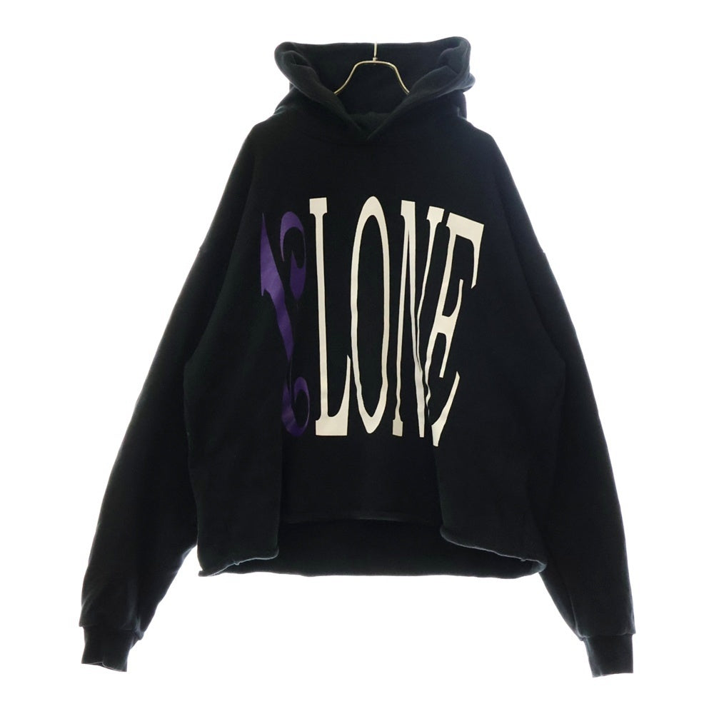 VLONE(ヴィーロン) 19SS ×PALM ANGELS LOGO HOODIE パームエンジェルス ロゴプリント プルオーバーパーカー ブラック