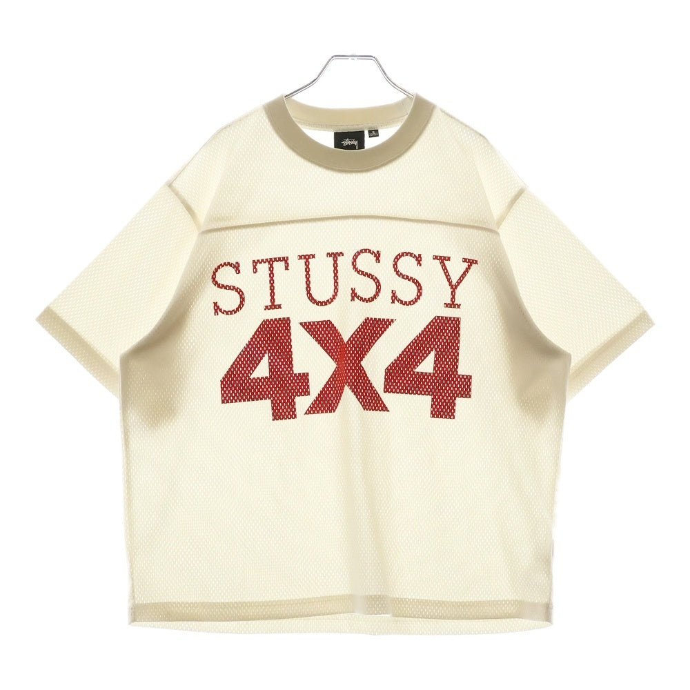 STUSSY(ステューシー) 4X4 MESH FOOTBALL JERSEY メッシュ フッドボールシャツ ホワイト 1140329