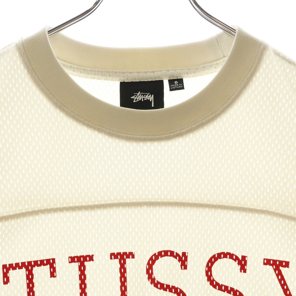 STUSSY(ステューシー) 4X4 MESH FOOTBALL JERSEY メッシュ フッドボールシャツ ホワイト 1140329