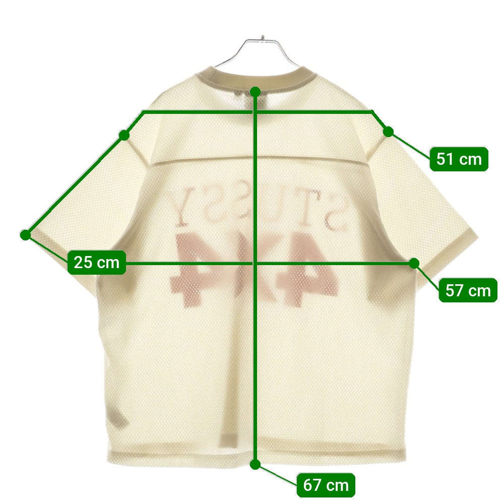 STUSSY(ステューシー) 4X4 MESH FOOTBALL JERSEY メッシュ フッドボールシャツ ホワイト 1140329