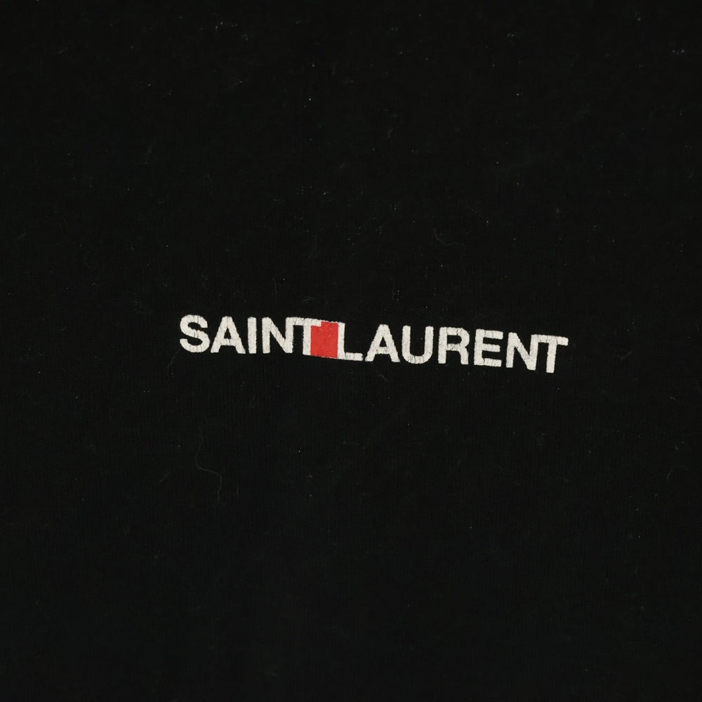 SAINT LAURENT PARIS(サンローランパリ) 17SS クラシックロゴ 半袖Tシャツ カットソー ブラック 464572 YB1EN